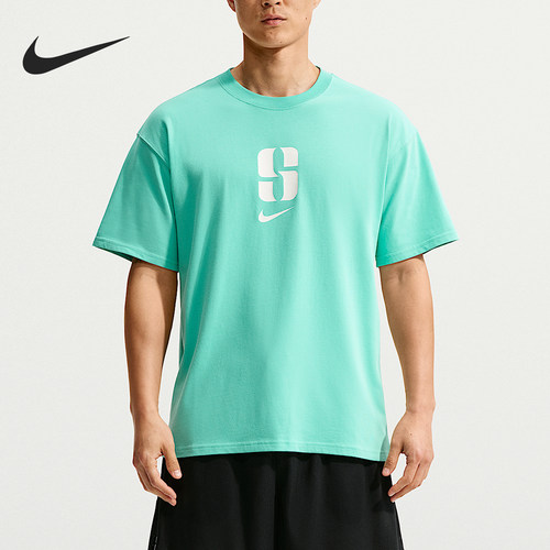 Nike/耐克正品舒适男士圆领套头印花透气篮球短袖IO4239-113