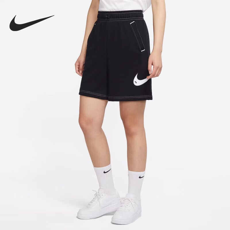 Nike/耐克正品夏季女子宽松透气针织休闲运动短裤DM6750-010
