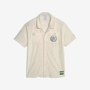 Puma/彪马正品2023夏季新款男士潮流休闲运动短袖衬衫620883