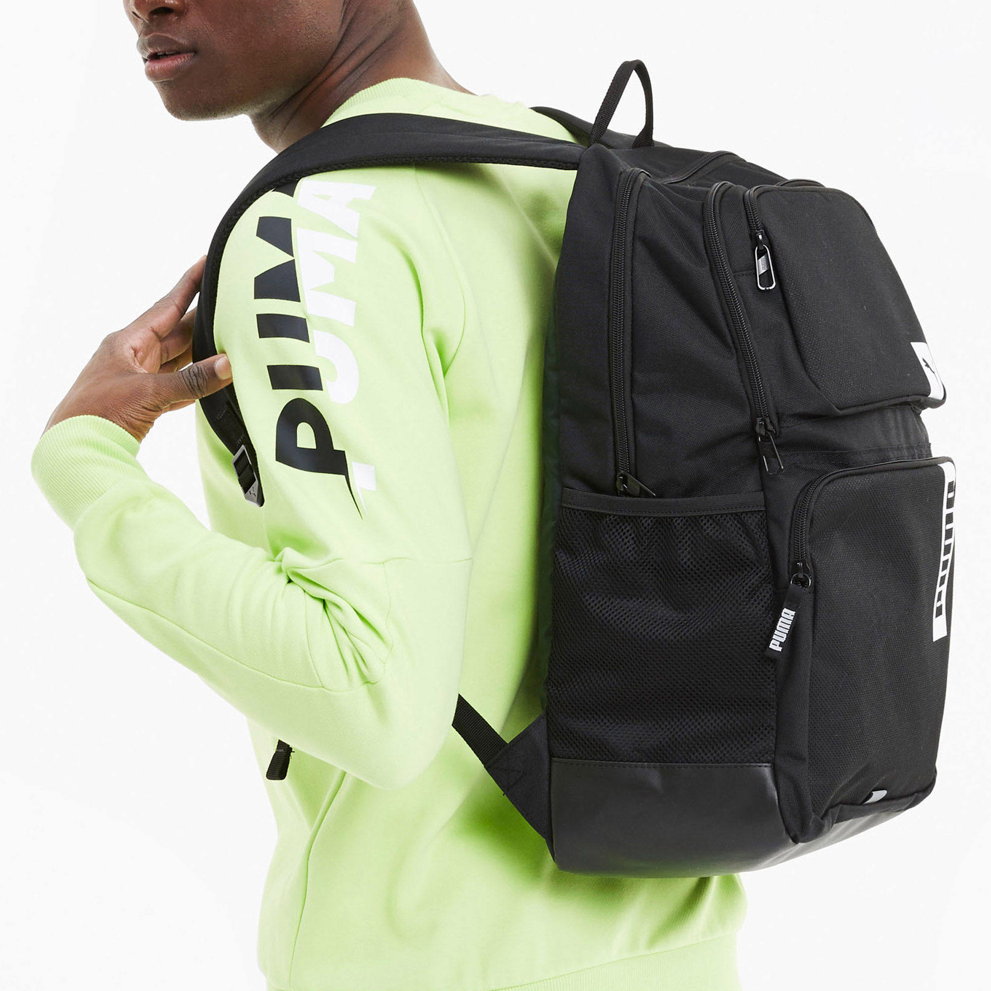 Puma/彪马正品新款男女休闲运动反光双肩背包 DECK 077293