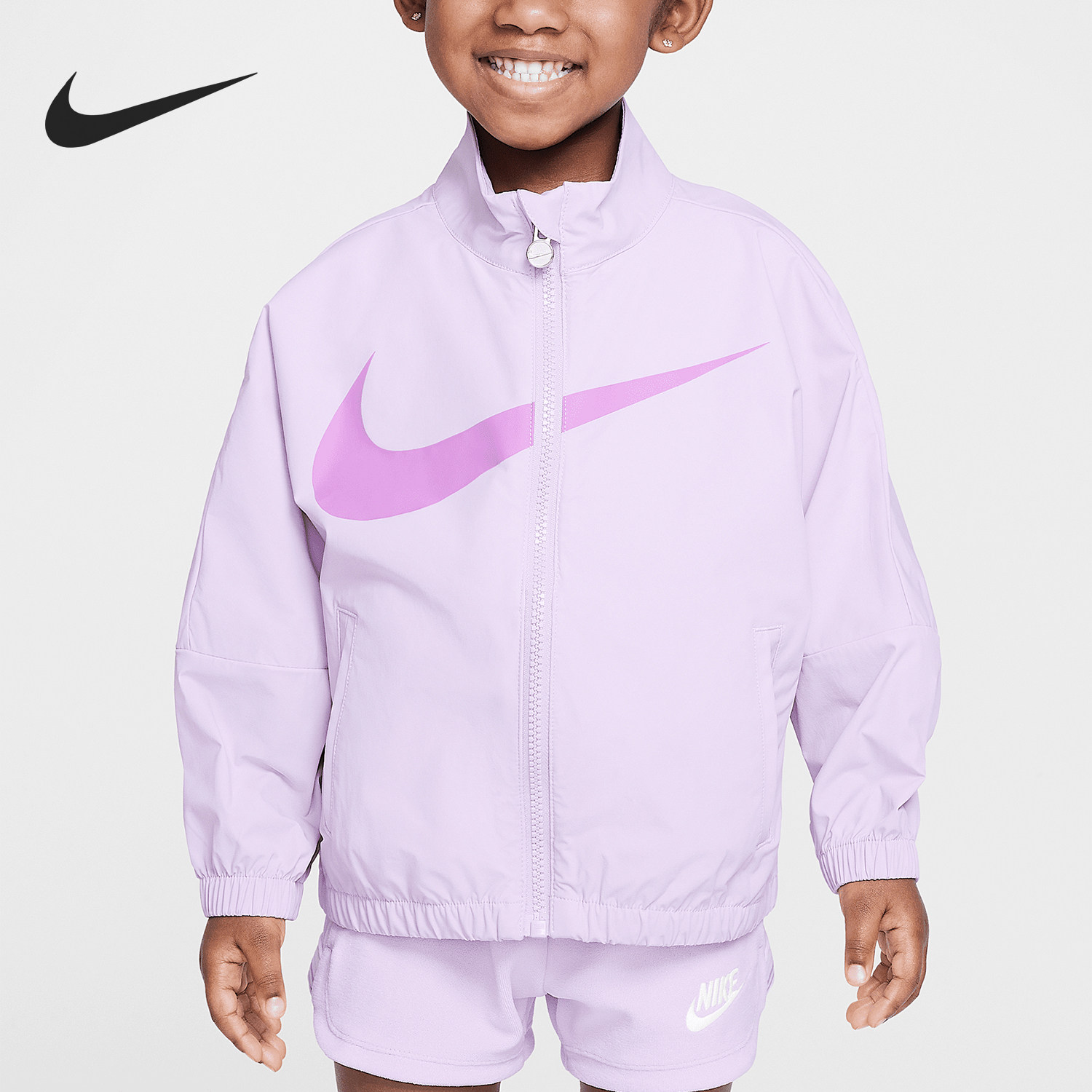 Nike/耐克正品Swoosh婴童立领梭织运动休闲外套II6445-537,童装/婴儿装/亲子装,普通外套,淘宝优惠券,粉丝福利购,淘宝优惠卷