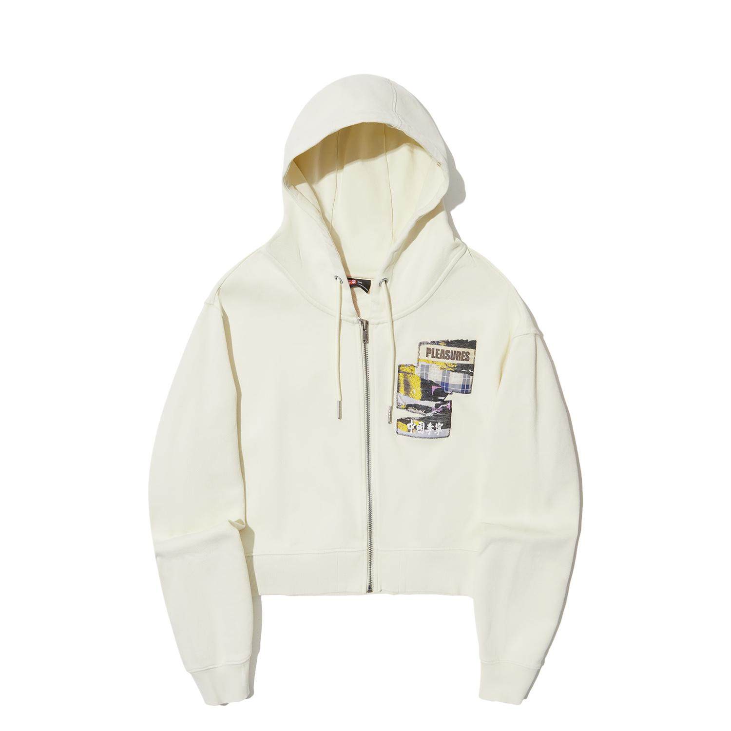 李宁正品x PLEASURES联名系列女子宽松透气连帽卫衣套头衫AWDUF40