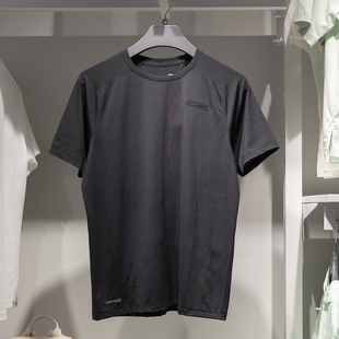 T恤ATSU031 李宁正品 健身系列男子简约圆领冰感舒适透气运动短袖