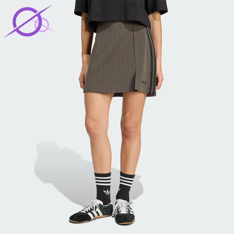 Adidas/阿迪达斯正品三叶草女士日常休闲足球运动半身裙JY3516