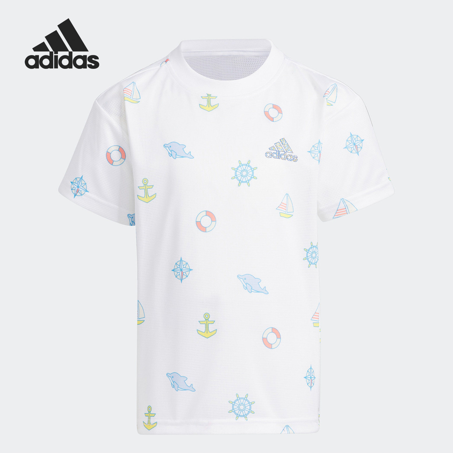 Adidas/阿迪达斯正品夏季新款儿童运动休闲短袖圆领T恤IA9265,童装/婴儿装/亲子装,T恤,淘宝优惠券,粉丝福利购,淘宝优惠卷