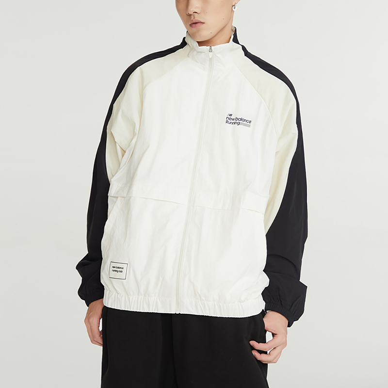 New Balance/NB正品春秋男士拼接简约舒适夹克外套5AD37571-WT