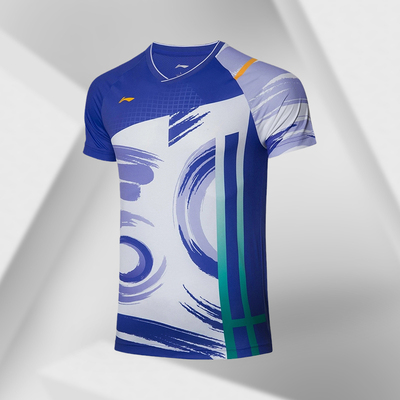 李宁正品春季男子帅气凉爽运动服专业比赛圆领短袖T恤AAYR193