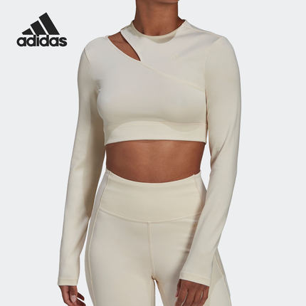 Adidas/阿迪达斯正品休闲女子时尚潮流运动训练长袖T恤HM3180