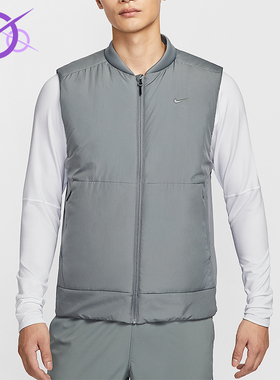 Nike/耐克正品2025冬季款男士刺绣训练运动保暖棉马甲FB7554-084