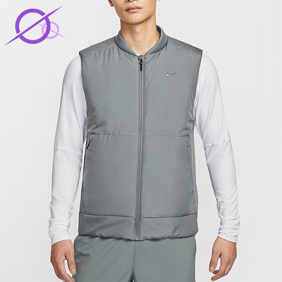 Nike/耐克正品2025冬季款男士刺绣训练运动保暖棉马甲FB7554-084