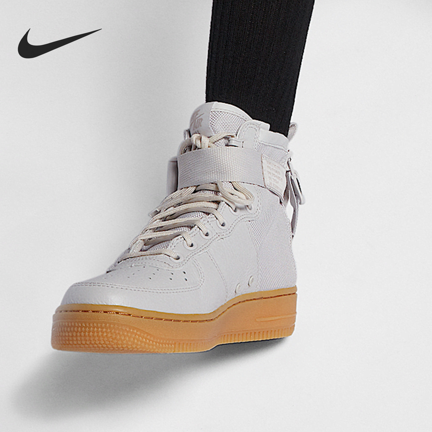 Nike/耐克正品SF-Air Force1 女士运动高帮板鞋AA3966-005,运动鞋new,板鞋,淘宝优惠券,粉丝福利购,淘宝优惠卷