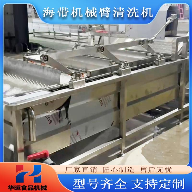 大型商用机械手清洗机海带海蜇裙带菜龙须菜全自动脱盐机械臂清洗