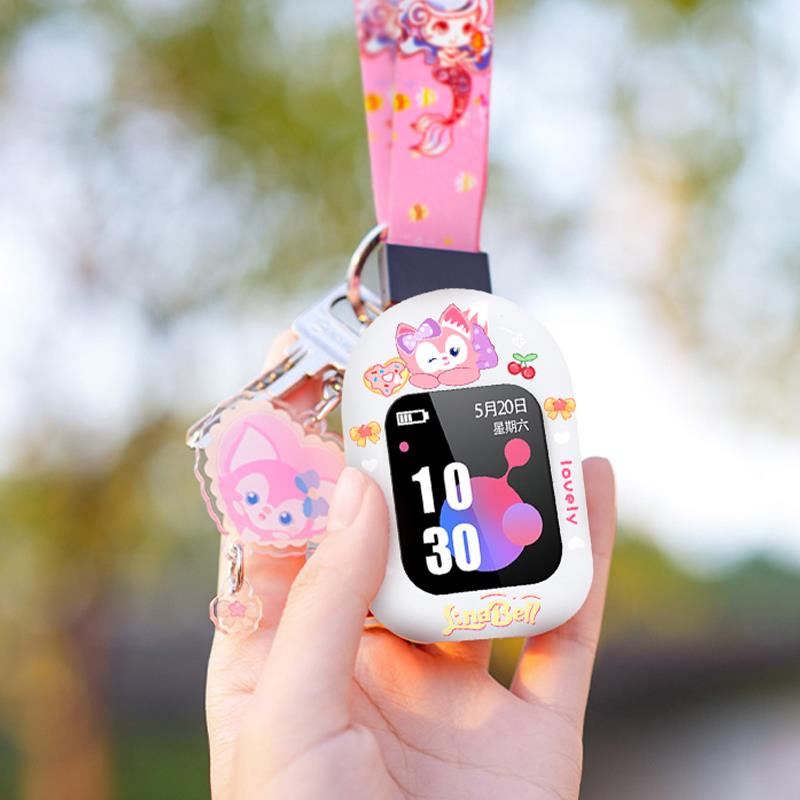 卡通印花挂脖套适用小米米兔儿童电话手表6X表带挂套6/4C/5C/6C/4