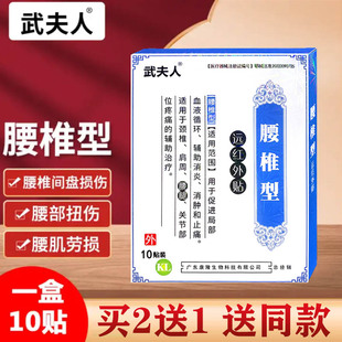 武夫人腰椎贴肩颈腰椎护理热敷贴发热贴舒筋通络中草药艾草贴型油