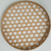 竹篾竹簸箕有孔竹筛子圆竹编手工竹盘子竹制品米筛竹匾晾晒