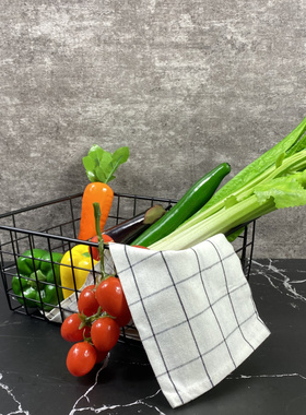 厨房柜仿真蔬菜水果面包样板房间道具家居K装饰品摆件组合套装创