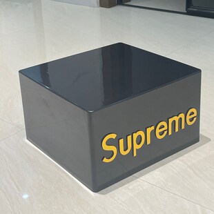 底座玩偶轻奢增高展示台时尚长方形橱窗家居客厅装饰.品潮熊摆件