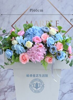 高档演讲台花仿真花会议桌t摆花酒店迎宾台桌花主席台花发言台假