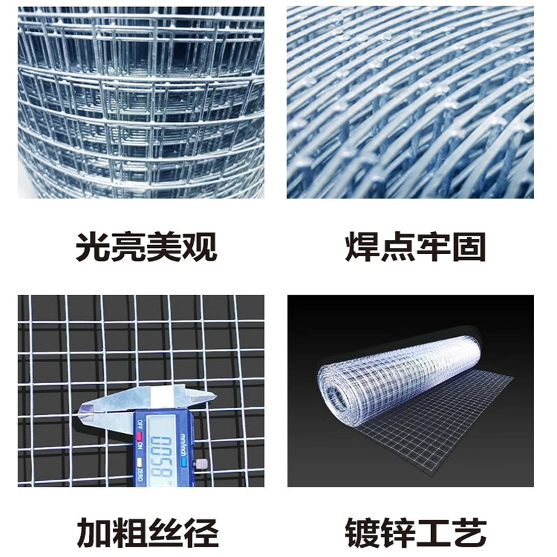 镀锌电焊网铁丝隔离网养殖围栏养鸡E鸭果园圈地鸽兔笼防鼠防蛇围