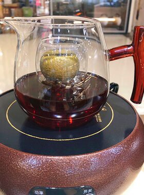 小青柑煮茶壶耐高温高硼硅玻璃茶具烧水壶煮茶器茶海W泡茶器煮茶