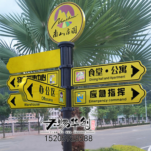 户外立式指引牌景区分流导向牌新A农村指路牌指示牌小区道路指向