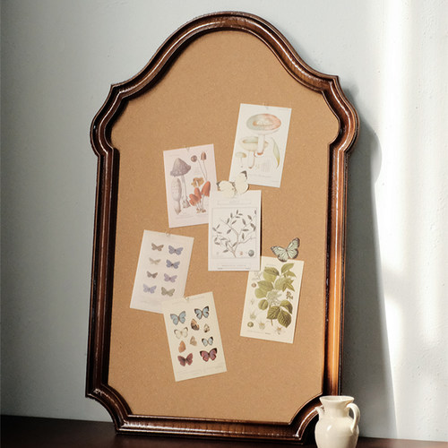 闻森家居复古装饰画DIYr实木留言板壁挂ins照片展示背景墙面软木