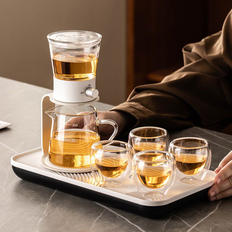 2024新c款高级感自动茶具套装家用茶水分离懒人泡茶神器功夫茶壶