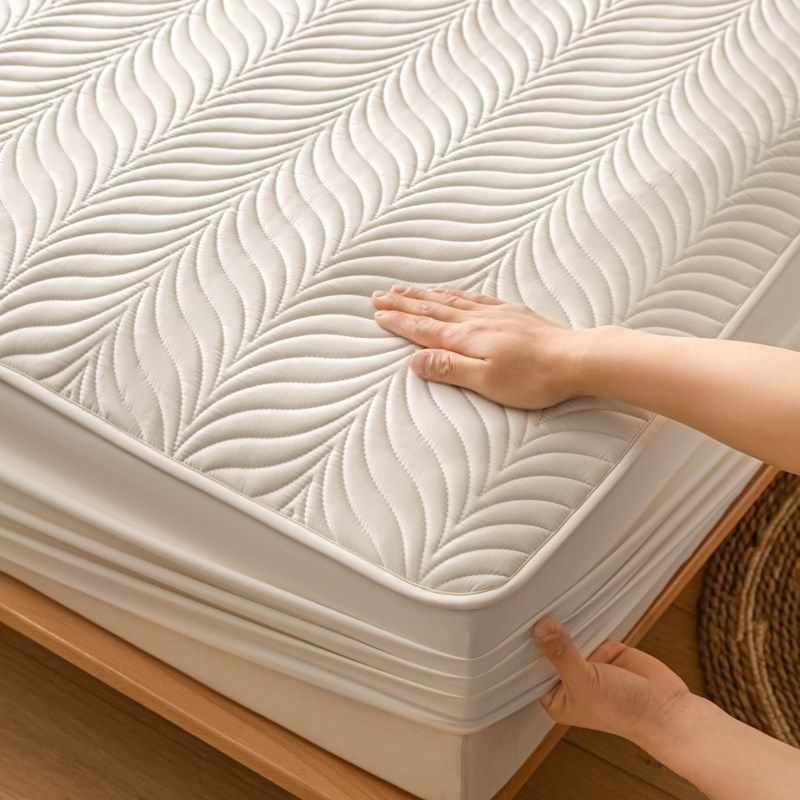 防水夹棉床笠罩儿童隔尿床垫保护套单人床罩防尘盖全X包隔脏床垫