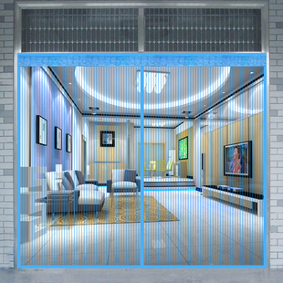 门框透明门帘夏季防蚊办公室v门面房店铺蚊虫商用沙网宿舍车库冬