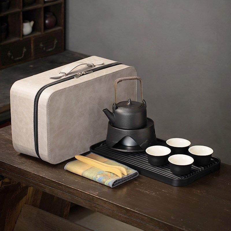 户外旅行茶具套装提梁壶泡u茶喝茶装备烧水煮茶炉茶盘露营便携式,餐饮具,旅行茶具,淘宝优惠券,粉丝福利购,淘宝优惠卷