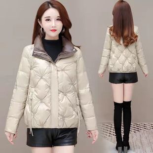羽绒服女短款2024冬季新款百搭流行潮流修身小个子羽绒袄加厚外套
