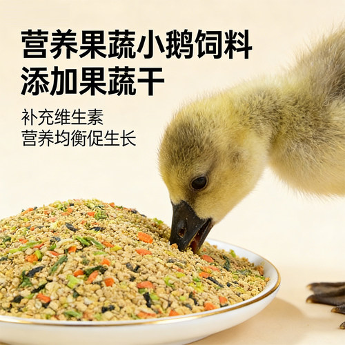 小鹅用果蔬破碎饲料补充维生素