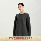 活动 GOLDEN BARRY25冬经典 格雷系圆领宽松针织衫 毛衣241242