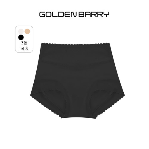 GOLDEN BARRY舒适透气宽蕾丝花边内裤女士3条装颜色随机534011