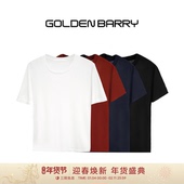 BARRY金和百瑞夏季 圆领基础款 短袖 GOLDEN T恤打底衫 201882