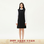 GOLDEN BARRY金和百瑞25夏极简V领设计分割线背心连衣裙女307124