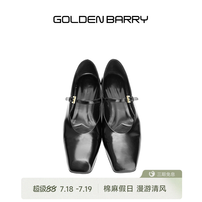 25年早春法式通勤方头玛丽珍女鞋