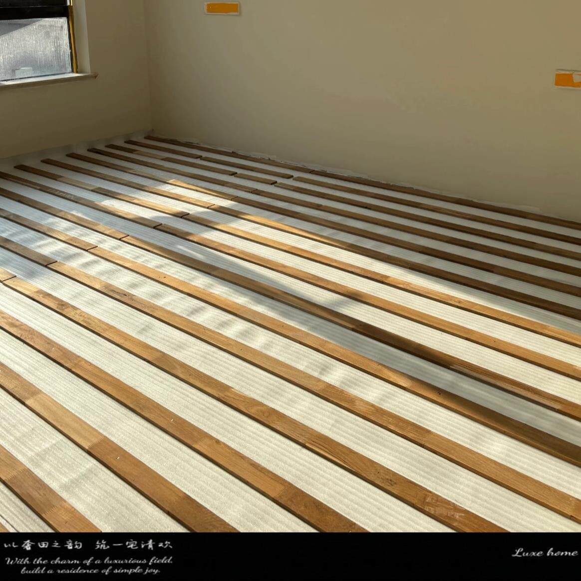 奢田地板 缅甸柚木实木龙骨 地板附件实木条