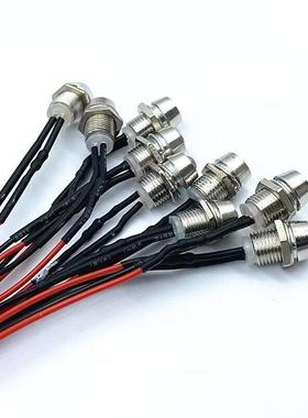 F3 5 8 10mmLED发光二极管3V6V9V12V24V48V带杜帮线插头线长20CM