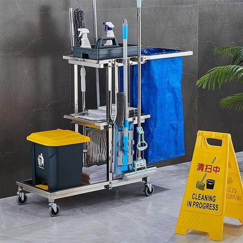 速发不锈钢保洁物手推车酒店客房服务车布草车车业打专卫生扫用清,商业/办公家具,平板手推车/工具车/爬楼机,淘宝优惠券,粉丝福利购,淘宝优惠卷