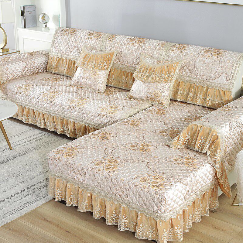 速发沙发罩全包沙欧式发合四季套组垫子坐垫防滑沙发套套罩巾夏天