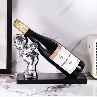 速发轻奢高档宇航饰酒柜装员品红酒架摆件物瓶置酒架客厅酒托高级