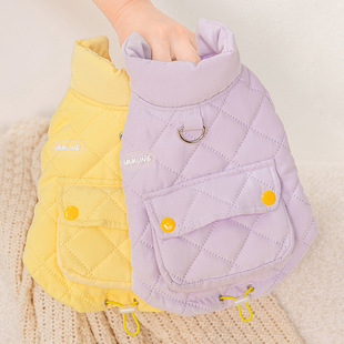 速发可牵引棉马犬小熊服春秋款泰迪比衣博美雪纳瑞小型甲秋冬棉衣