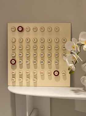 速发木制eg日历复古装饰摆件年历Ri意adat创设计礼物