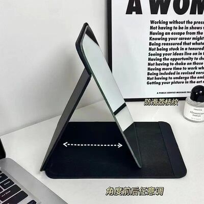 化妆镜子ins风学生镜子宿舍可立梳妆镜台式随身桌面便携折叠家用