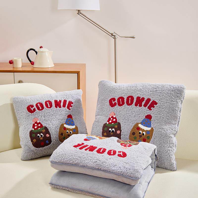 两用抱枕被靠垫枕头被汽车沙发办公室午睡保暖加厚卡通二合一学生