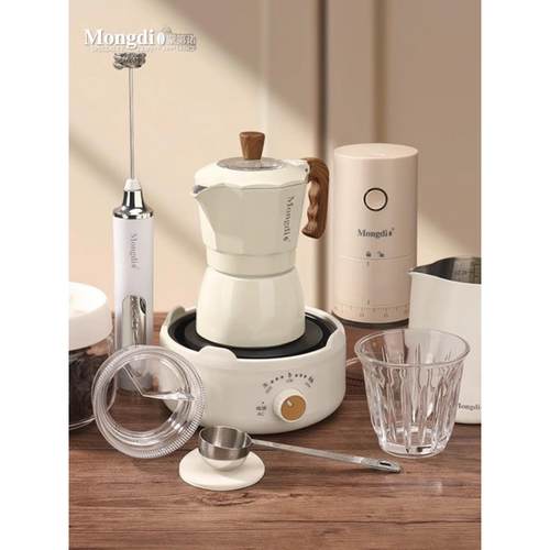 摩卡壶双阀煮咖啡壶家用便携小型咖啡机意式浓缩萃取手冲摩卡套装