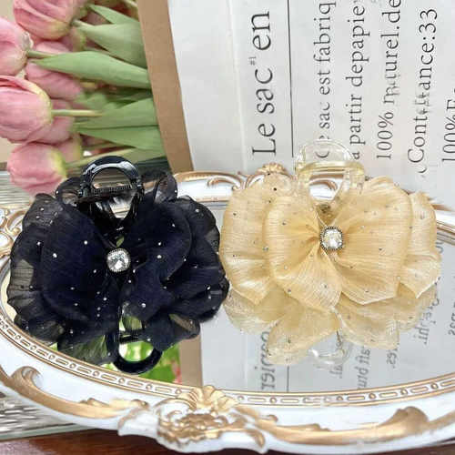 气质8cm泡泡盘发后脑勺鲨鱼夹