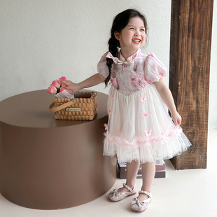 女大童夏季 公主裙2025夏裝 親膚女童簡(jiǎn)約超仙時(shí)髦夏款 連衣裙薄款