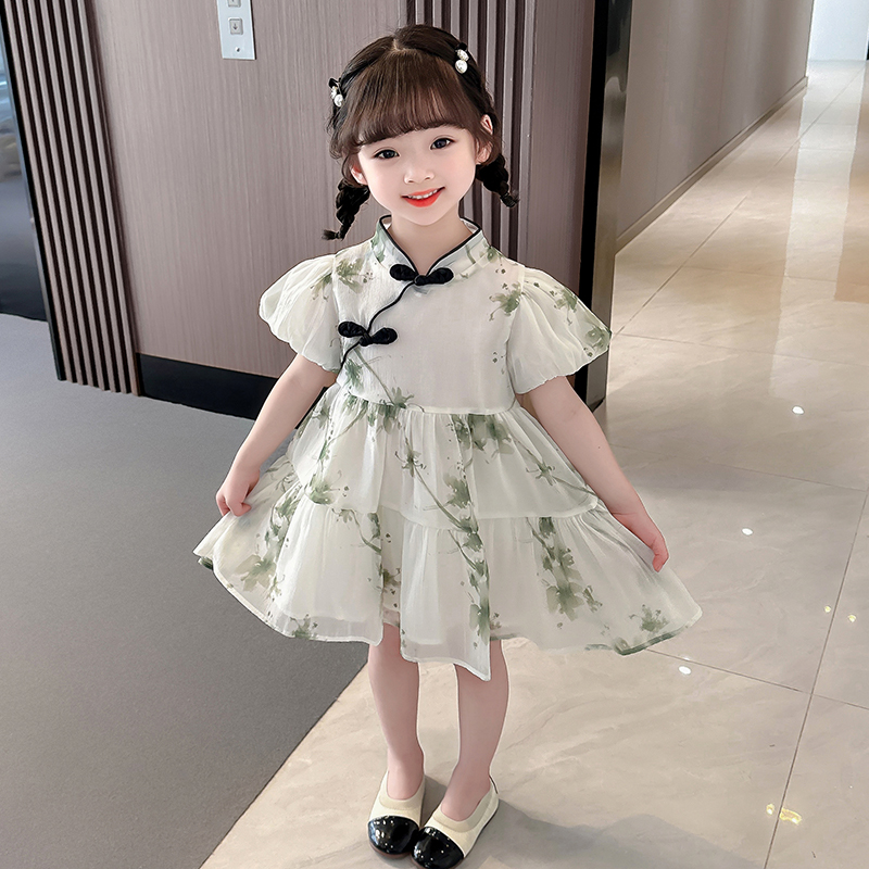 女童大童连衣裙夏经典舒服夏天新款夏新中长款高端夏款时尚舒适